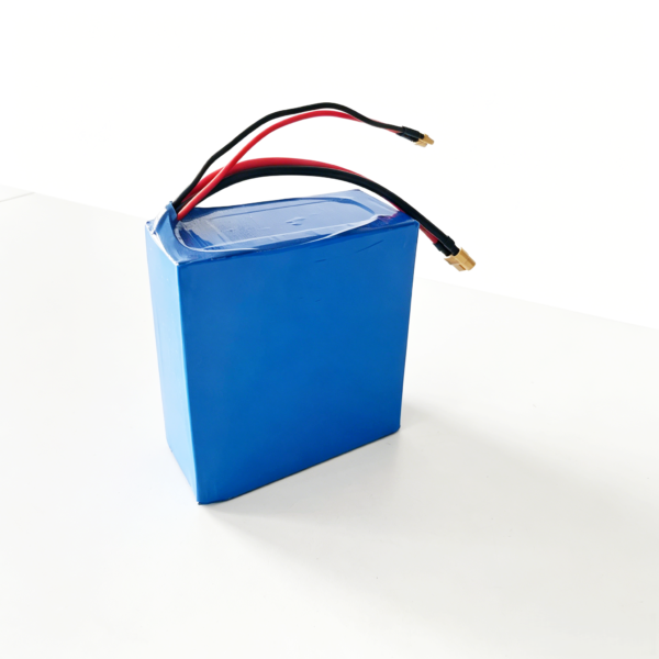 25.6V 15Ah LiFePO4 battery pack with customizable connector and lead wires