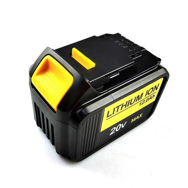 DCB205 20V 20AH (1) DCB205 20V MAX 12Ah Replacement Battery for DeWalt - Black & Yellow Front View