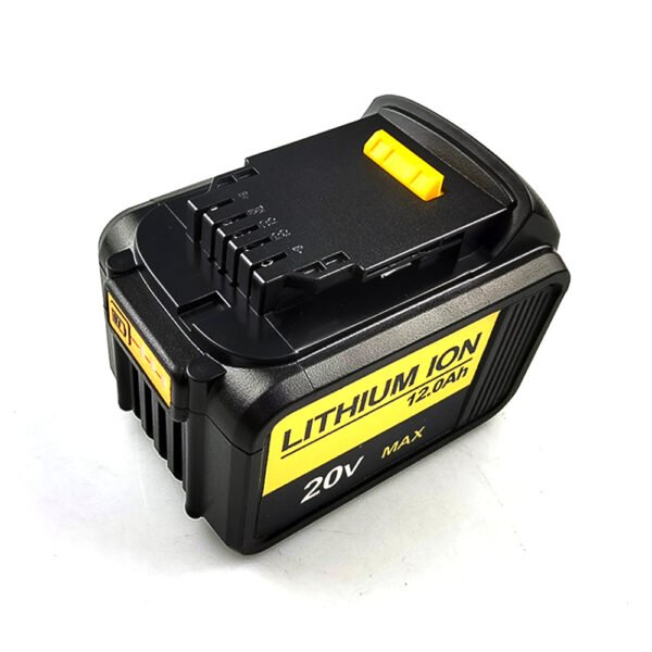 DCB205 20V 20AH (3) DCB205 12Ah Replacement Battery for DeWalt - Top View with Sliding Rail Connector