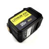 DCB205 20V 9AH BATTERY (6) DeWalt 20V 9.0Ah Replacement Battery - Three-Quarter Angle Showing Yellow Accent