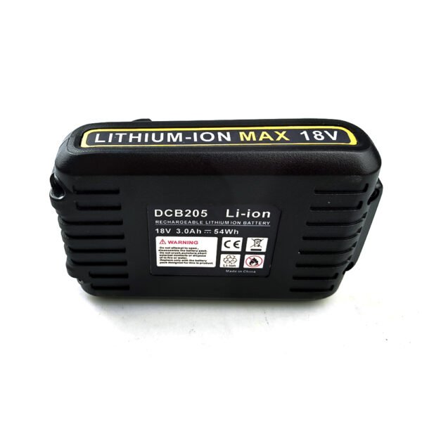 DCB205 (5) DeWalt DCB205 5-Cell 21700 Replacement Battery - Side Profile with Industrial Anti-Slip Texture