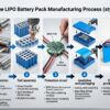 25.6V 15Ah LiFePO4 Battery Pack (33140 8S1P)