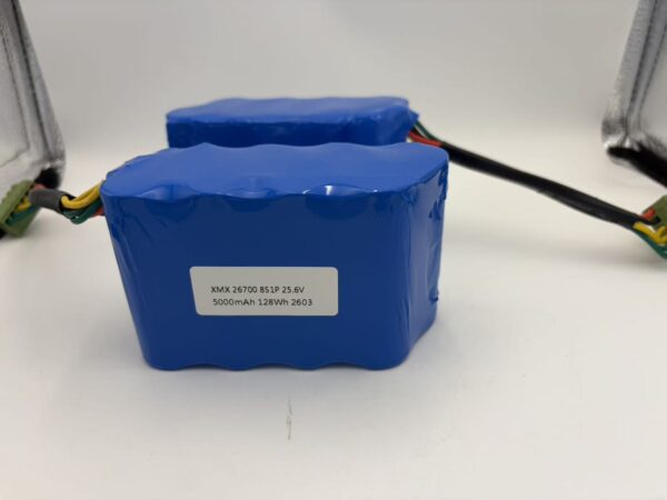 lifepo4-battery-pack-specification-label 25.6V 5000mAh LiFePO4 Battery Pack | 8S1P Custom OEM